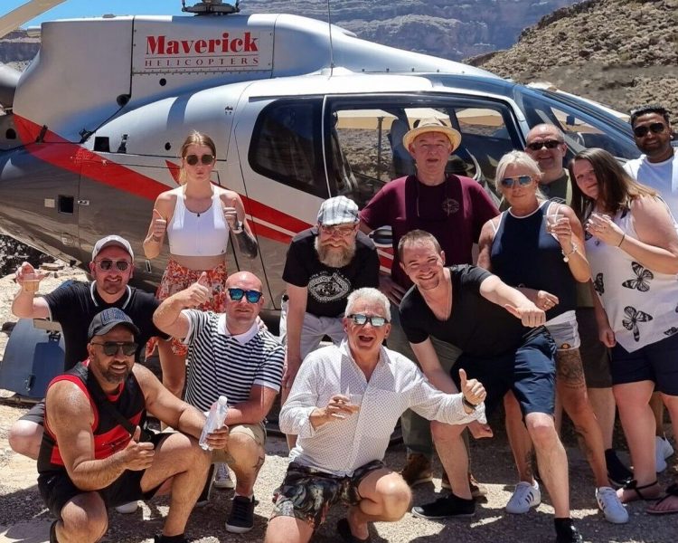 Helicopter over the Grand Canyon