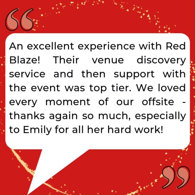 Wonderful feedback from a first-time client 💬
Our team provided a Venue Discovery service for a brand new Data Insight client. The result? An excellent experience and a top-tier event. Plus, a special shout out for of one our wonderful Project Manager's, Emily!
Want to learn more about how Venue Discovery can elevate your next event? Just reach out on:
☎ 01452 733 300
📧 info@redblaze.co.uk
Think Differently. Think Red Blaze 🔥
#VenueDiscovery
#EventSupport
#BeMoreRedBlaze