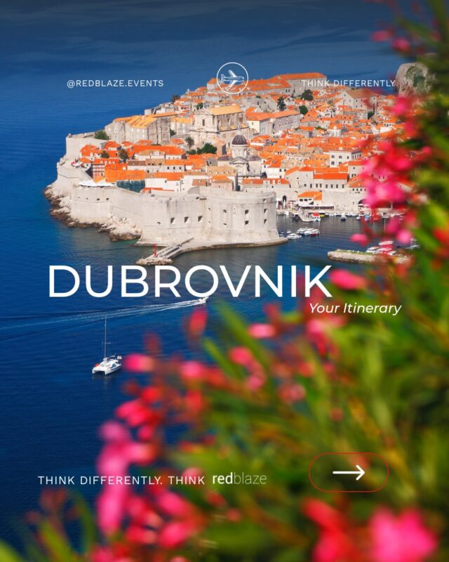 We’ve put together a little Dubrovnik Itinerary for you. 
Designing itineraries can be stressful, when there’s so much to do and it feels like there’s not enough time. It’s easy to forget respite and resting times on travel incentive trips, but it’s important to always fit this into your itinerary. 

Dubrovnik has so much more to offer than a two-day trip; with beautiful boat trips and excursions to waterfalls, it’s easy to fall inlove with Croatia. 

We have planned many incentives to Dubrovnik and Split and would love to hear what you want from your next incentive travel trip. 

Enquire with us now:
☎️: 01452 733300
📧: info@redblaze.co.uk